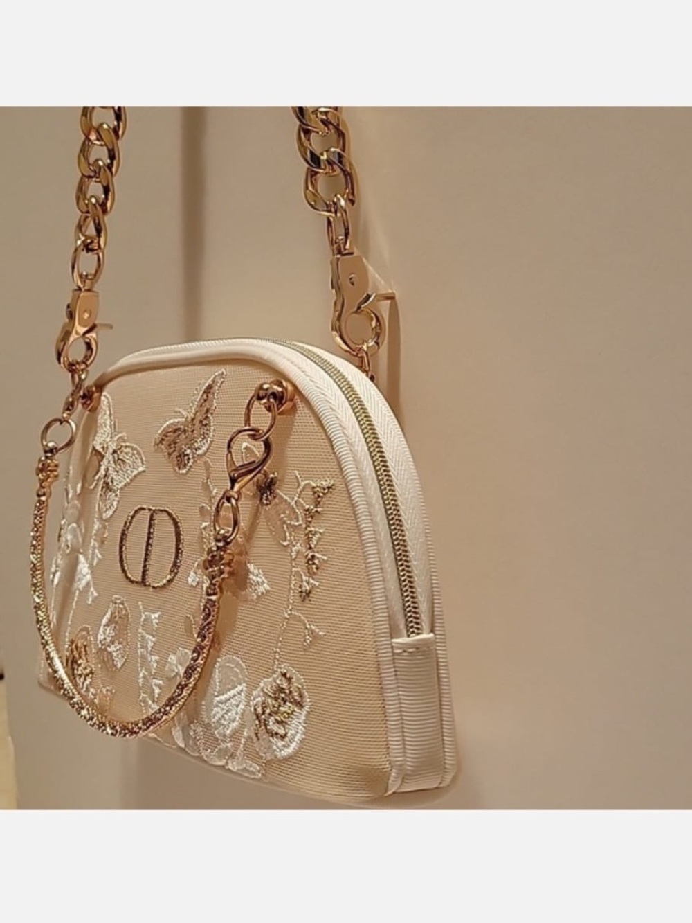 Dior Pouch in Cream with Gold
Accents - Picture 4 of 10